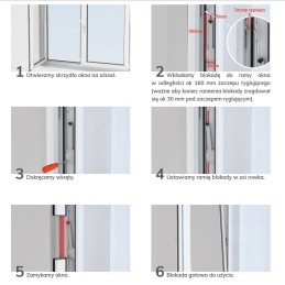 WINDYY - blokada drzwi i okien magnetyczna uchył otwarcie